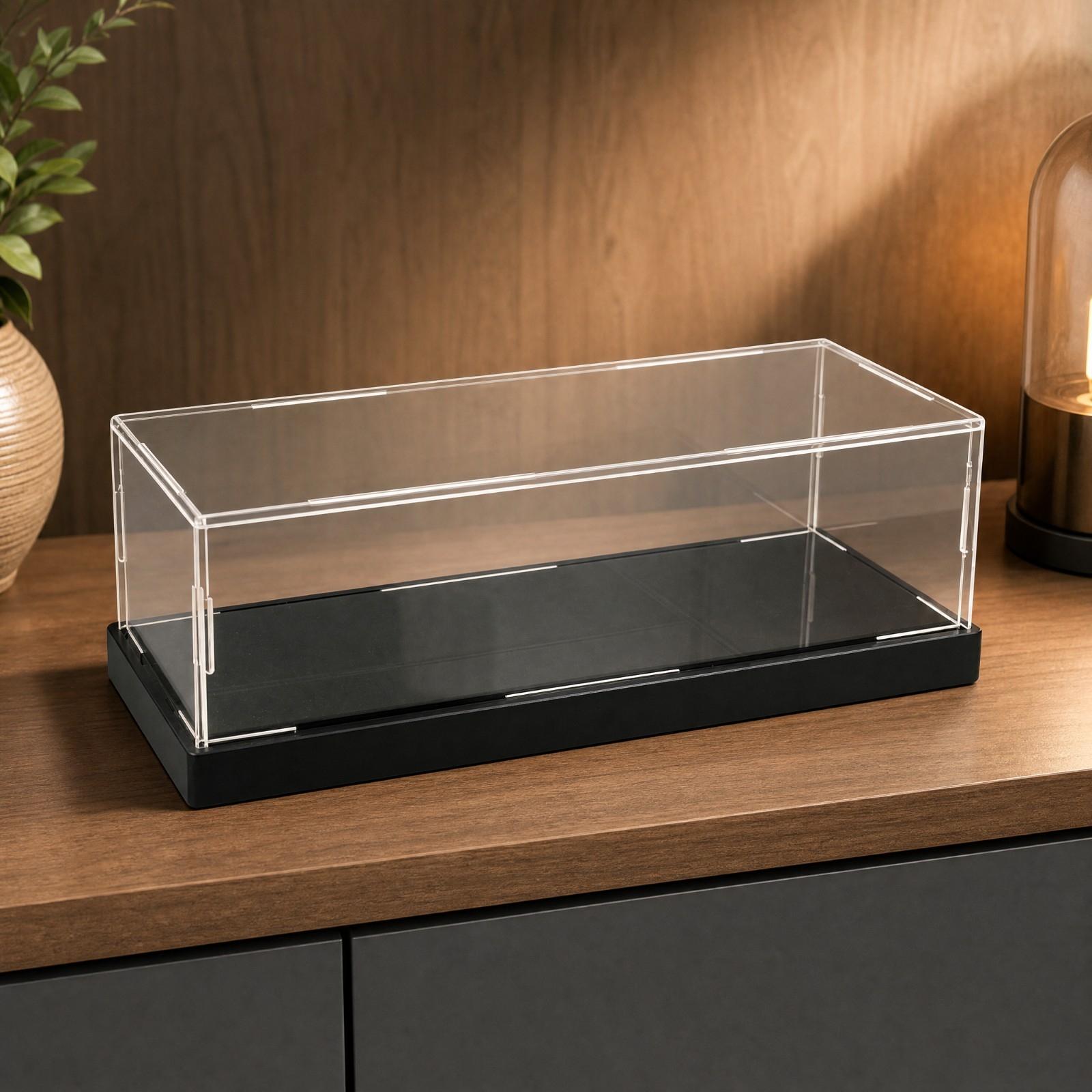Display Case Acrylic - Transparante acryl vitrine met zwarte voet