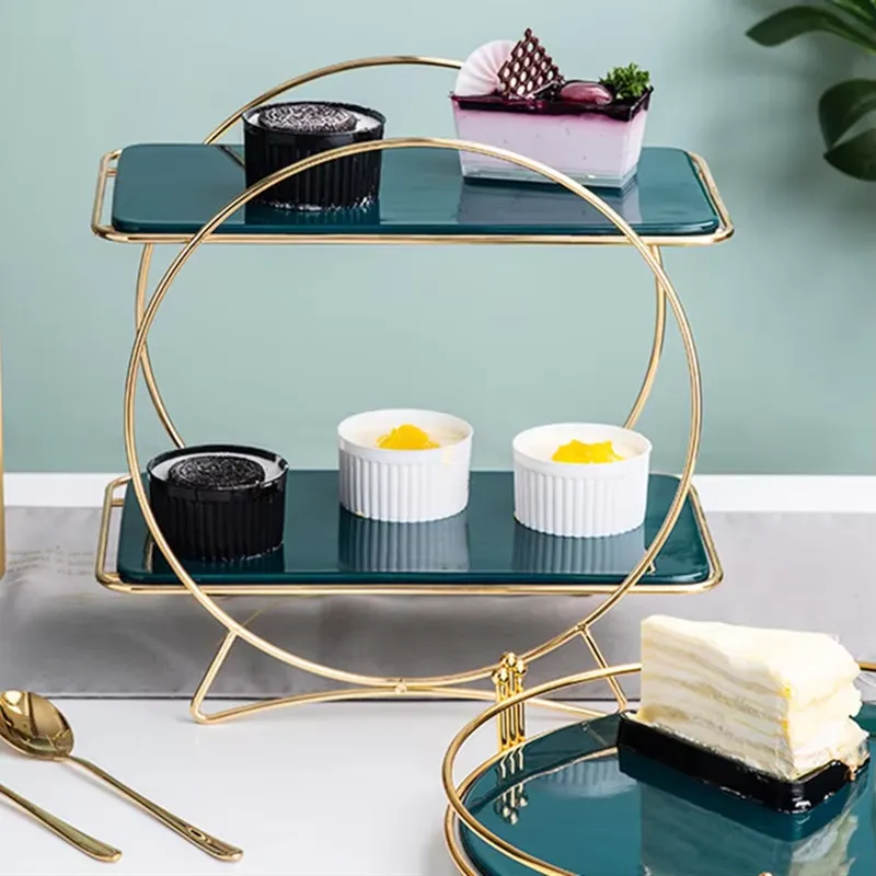 Luxe gouden taartstandaardset  - Display Risers Set recensie en prijs