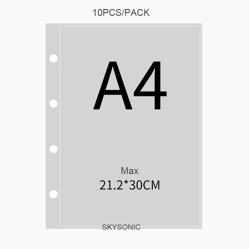 SKYSONIC 10 stks/set A4 Binde  - Card Penny Sleeve recensie en prijs