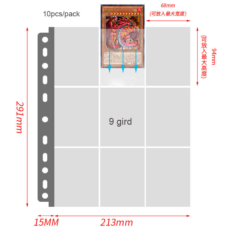 SKYSONIC 10 stks/set A4 Binde  - Card Penny Sleeve recensie en prijs